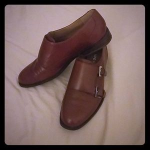 Nine west double monk strap shoe.